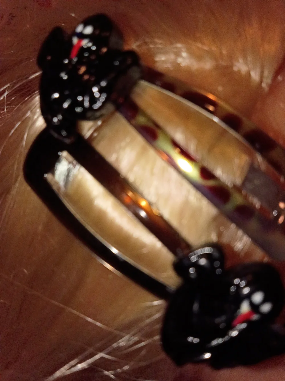 Black Novelty Ghost Hair Clip Set - Unbranded
